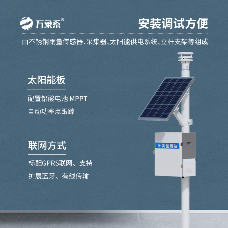 壓電式雨量監測站，讓雨量監測更加靈活多變！